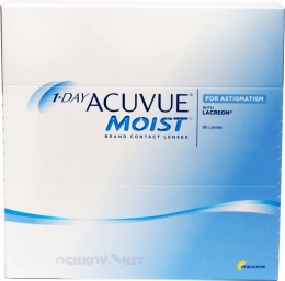 1-Day Acuvue Moist for Astigmatism 90 линз Оптическая сила -1,75