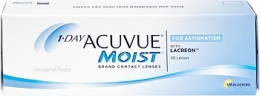 1-Day Acuvue Moist for Astigmatism 30 линз Оптическая сила +1,25